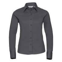 Chemise de travail classique à manches longues en twill pour femmes Russell - JE916F