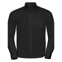 Chemise de travail classique à manches longues en twill Russell - JE916M