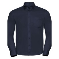 Chemise de travail classique à manches longues en twill Russell - JE916M