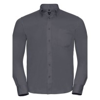 Chemise de travail classique à manches longues en twill Russell - JE916M