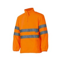Sweat-shirt à fermeture éclair courte de travail haute visibilité multipoches Velilla 180