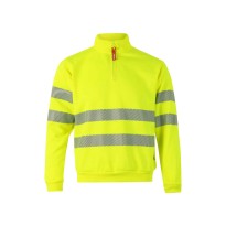 Sweat-shirt à fermeture éclair courte de travail haute visibilité Velilla RS 305704