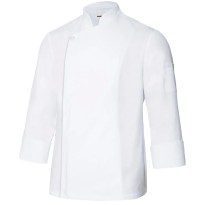 Veste de cuisinier coréen avec fermeture à glissière Velilla 405202TC