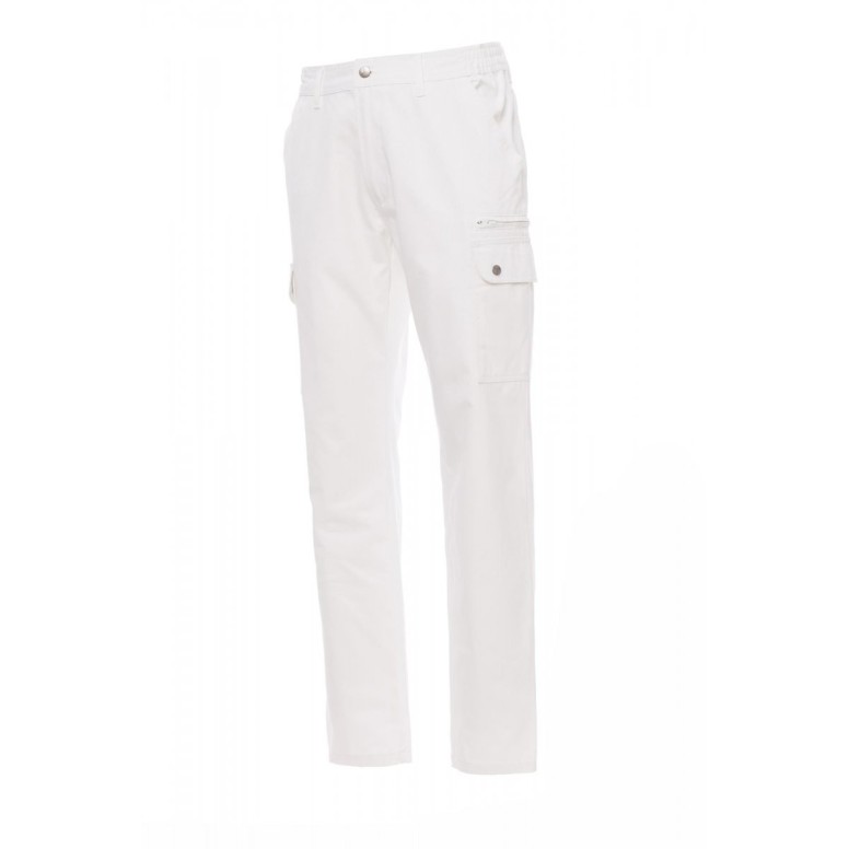 Pantalon de travail à poches multiples en twill...