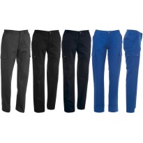 Pantalon de travail à poches multiples en twill de coton...