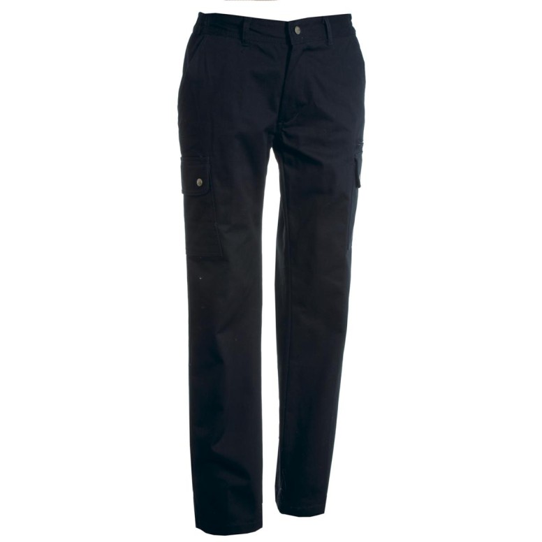 Pantalon de travail à poches multiples en twill...