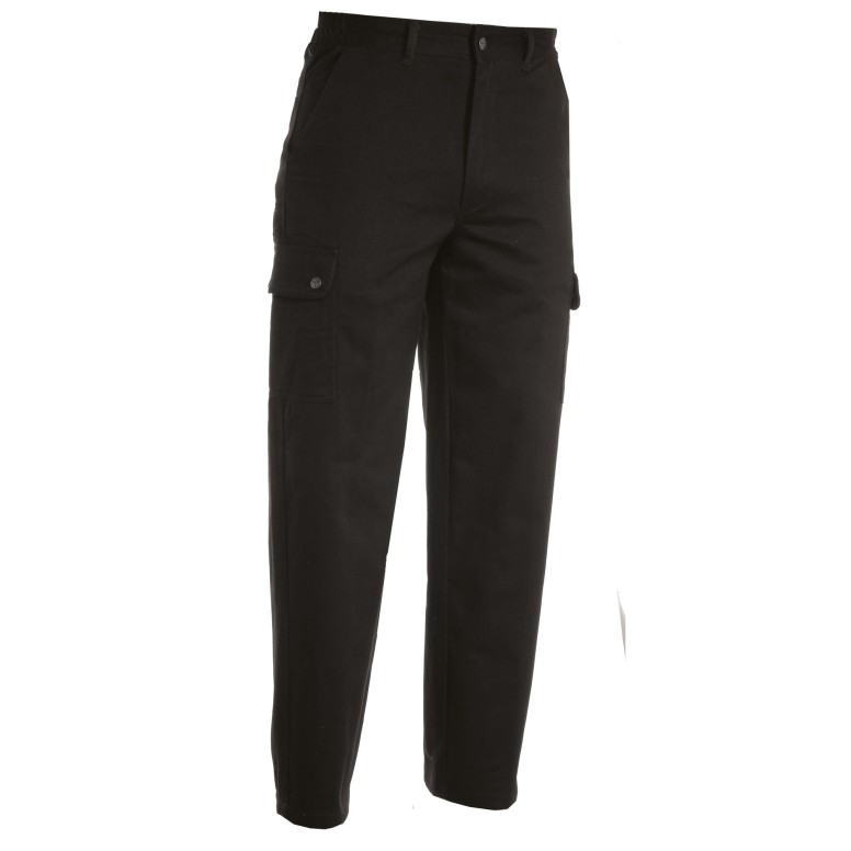 Pantalon de travail à poches multiples en twill...
