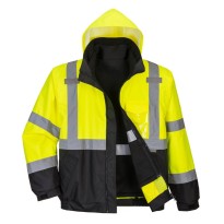 Veste de travail premium 3 en 1 imperméable haute visibilité Portwest S365