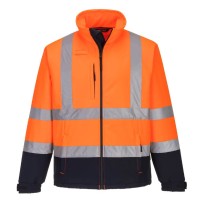 Veste de travail bicolore en softshell haute visibilité Portwest S425