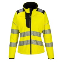 Veste de travail softshell extensible haute visibilité pour femme Portwest PW381