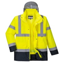 Veste de travail Traffic bicolore 4 en 1 à haute visibilité Portwest S471