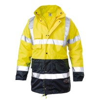 Manteau Parka bicolore avec gilet de haute visibilité Siggi