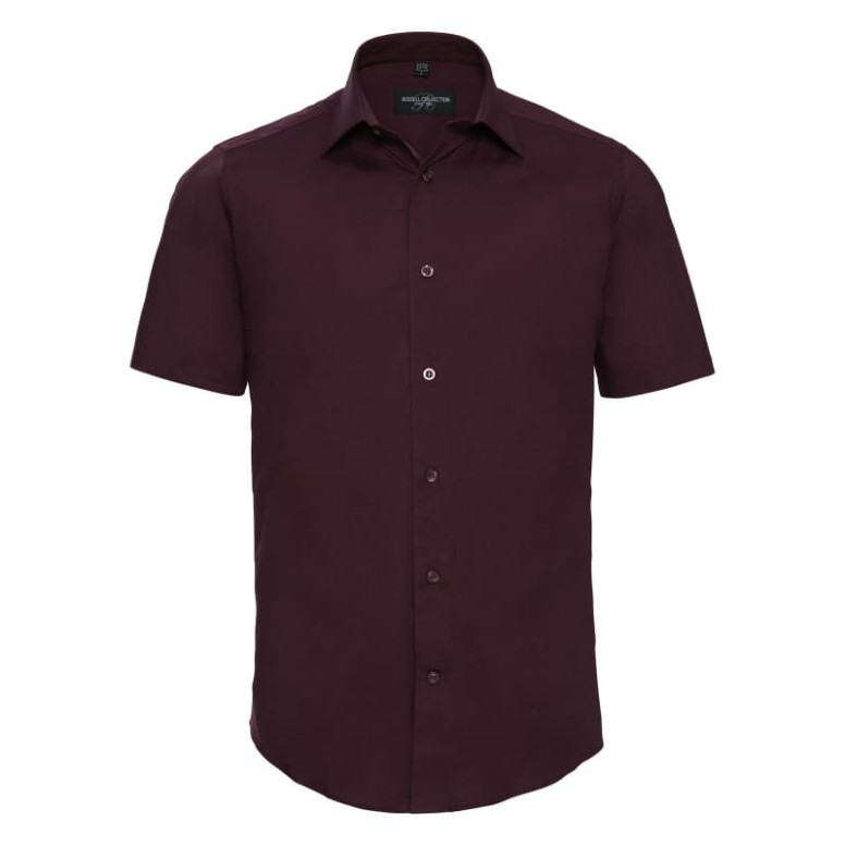 Chemise de travail à manches courtes en tissu...