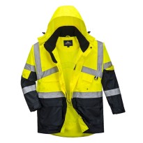 Veste de travail respirante bicolore à haute visibilité...