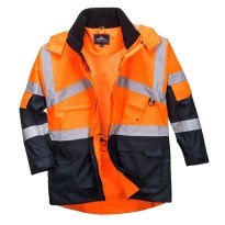 Veste de travail respirante bicolore à haute visibilité... 2