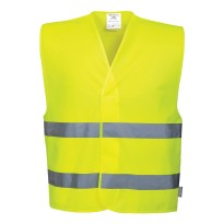 Gilet de travail à 2 bandes Haute Visibilité Portwest C474
