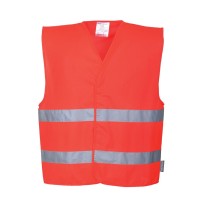 Gilet de travail à 2 bandes Haute Visibilité Portwest C474