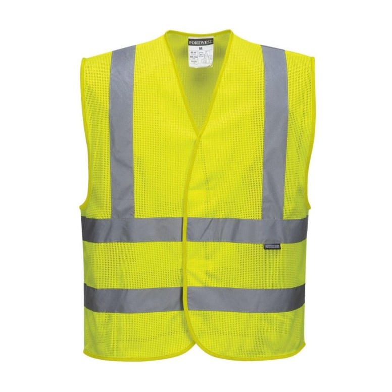 Gilet de travail à bande verticale MeshAir...