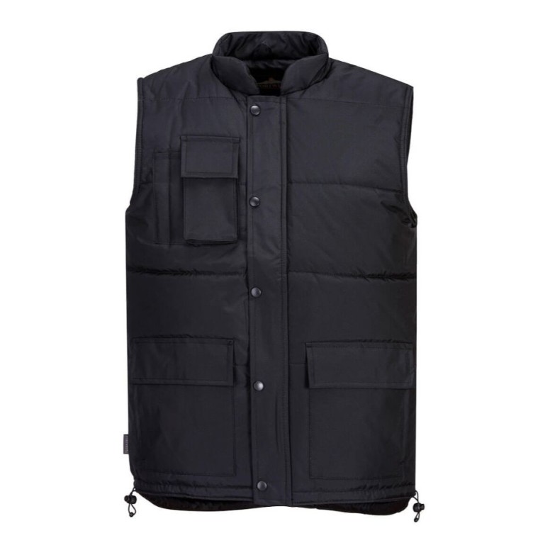 5YAGB | Gilet noir YANG REFLEX Softshell respirant, liseré