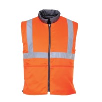 Gilet de travail réversible matelassé RIS haute visibilité Portwest RT44
