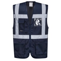 Gilet de travail Portwest haute visibilité Iona Executive Multipoches F476