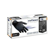 Gants en nitrile de couleur noire Black Reflexx 78 sans poudre