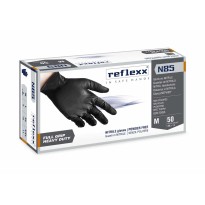 Gants en nitrile noirs Reflexx N85 pour mécaniciens