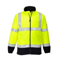 Polaire antistatique et ignifuge à haute visibilité...