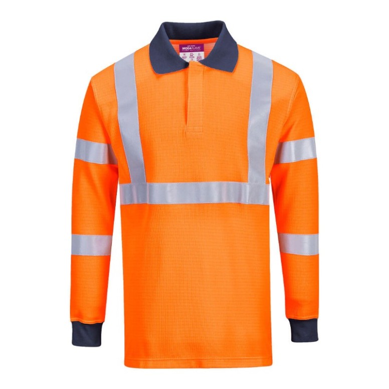 Polo de travail ignifuge à haute visibilité...