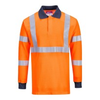Polo de travail ignifuge à haute visibilité Portwest FR76