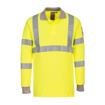 Polo de travail ignifuge à haute visibilité Portwest FR77
