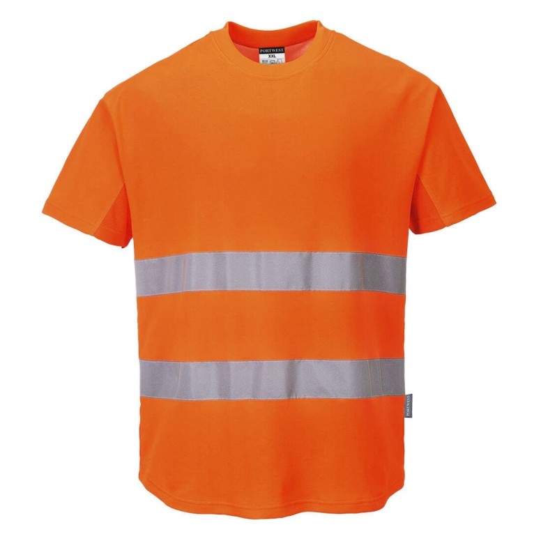 T-shirt de travail Mesh Cotton Comfort haute...