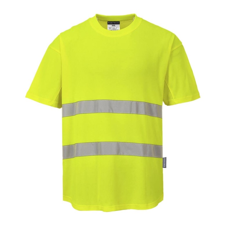 T-shirt de travail Mesh Cotton Comfort haute...