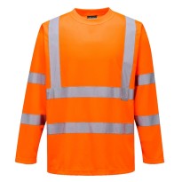 T-shirt de travail à manches longues haute visibilité Portwest S178