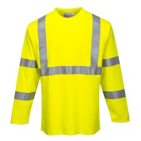 T-shirt de travail antistatique, ignifuge et haute visibilité Portwest FR96