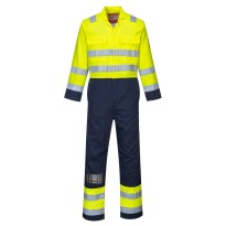 Combinaison de travail Bizflame Pro ignifuge, antistatique et à haute visibilité de Portwest BIZ7