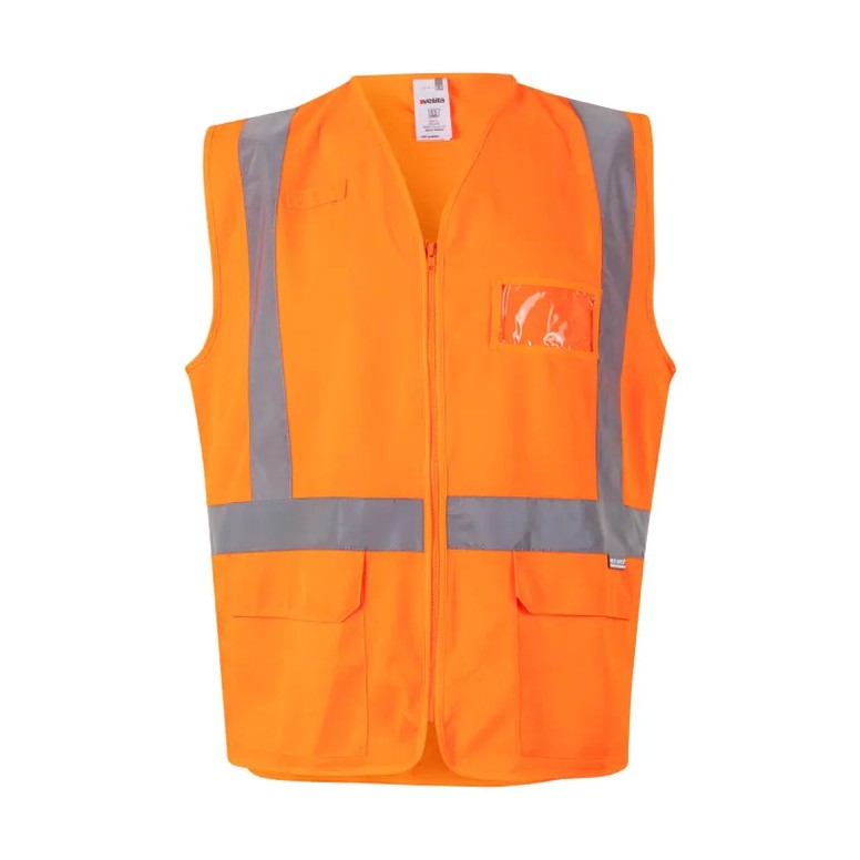 Gilet de travail haute visibilité multipoches...