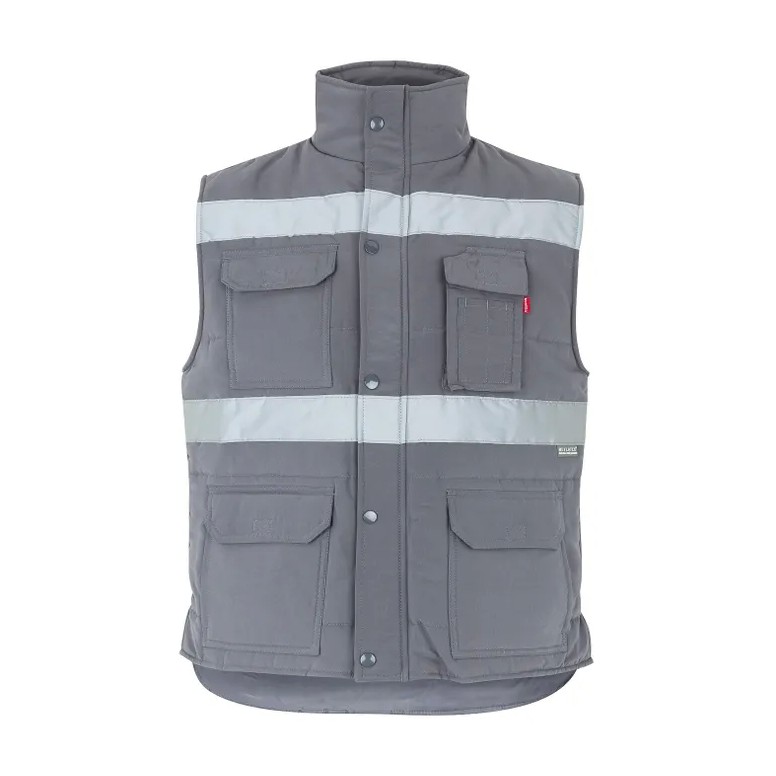 Gilet de travail haute visibilité multipoches...