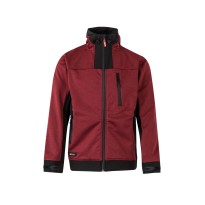 Veste à fermeture éclair longue avec capuche de travail Softshell Multipoches Velilla 206007