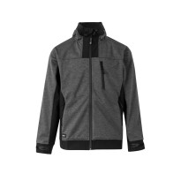 Veste à fermeture éclair longue avec capuche de travail Softshell Multipoches Velilla 206007