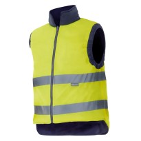 Gilet réversible de travail haute visibilité multipoches Velilla 148