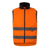 Gilet réversible de travail haute visibilité multipoches Velilla 148
