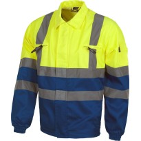Veste haute visibilité en coton et polyester - Workteam...