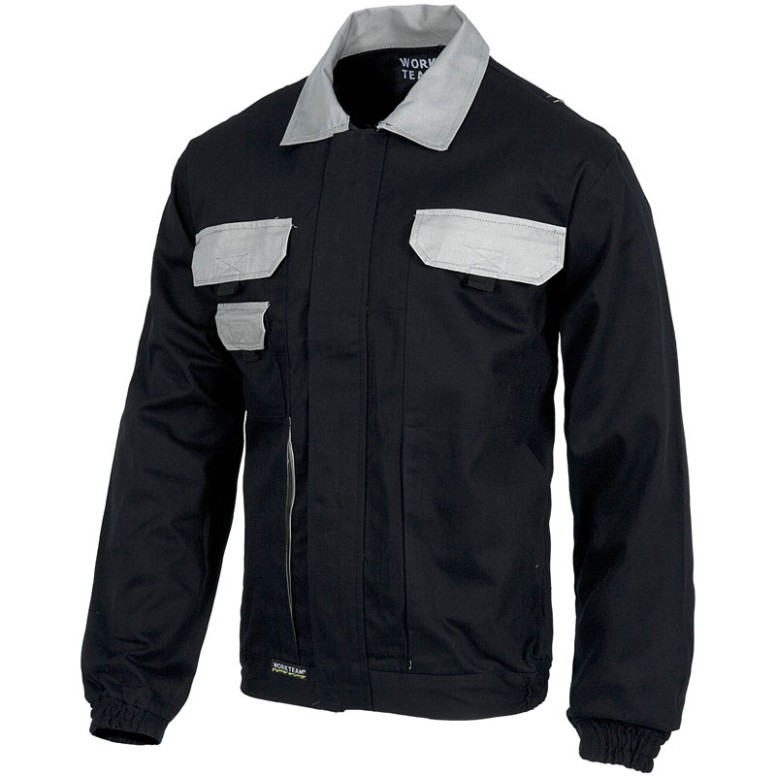 Veste combinée en coton à multiples poches à...