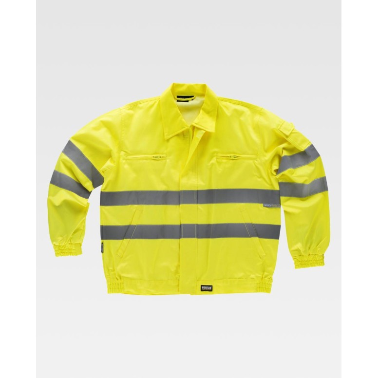 Veste de travail haute visibilité avec bandes...