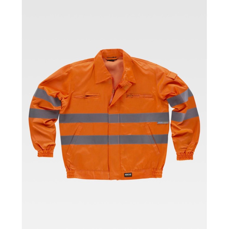 Veste de travail haute visibilité avec bandes...