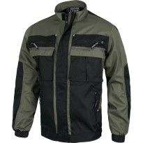 Veste de travail bicolore à multiples poches avec triple...