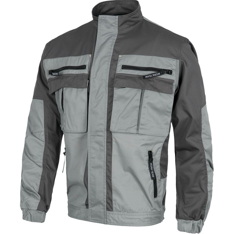 Veste de travail bicolore à multiples poches...