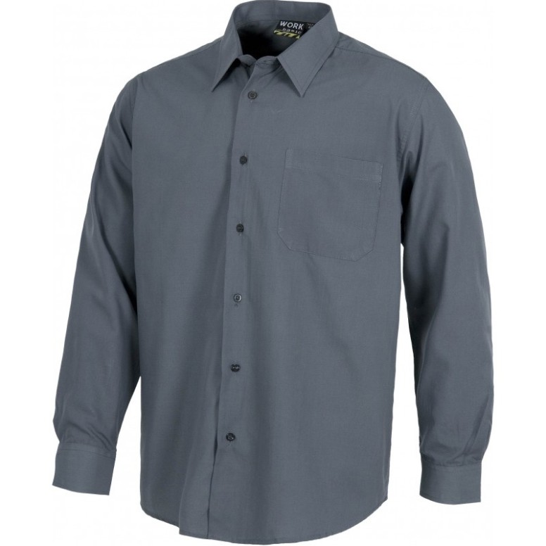 Chemise de travail à col classique à manches...