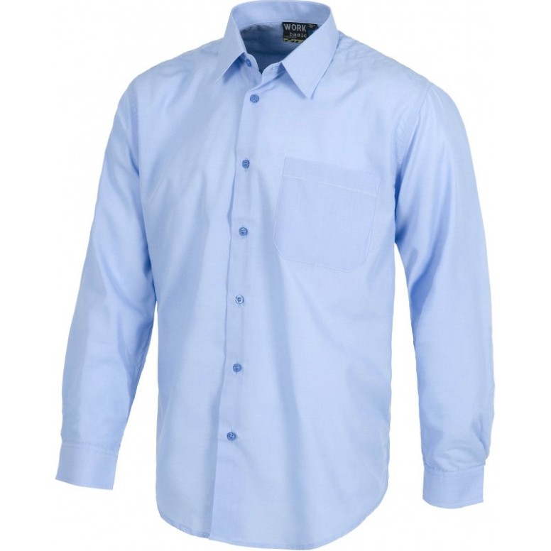 Chemise de travail à col classique à manches...